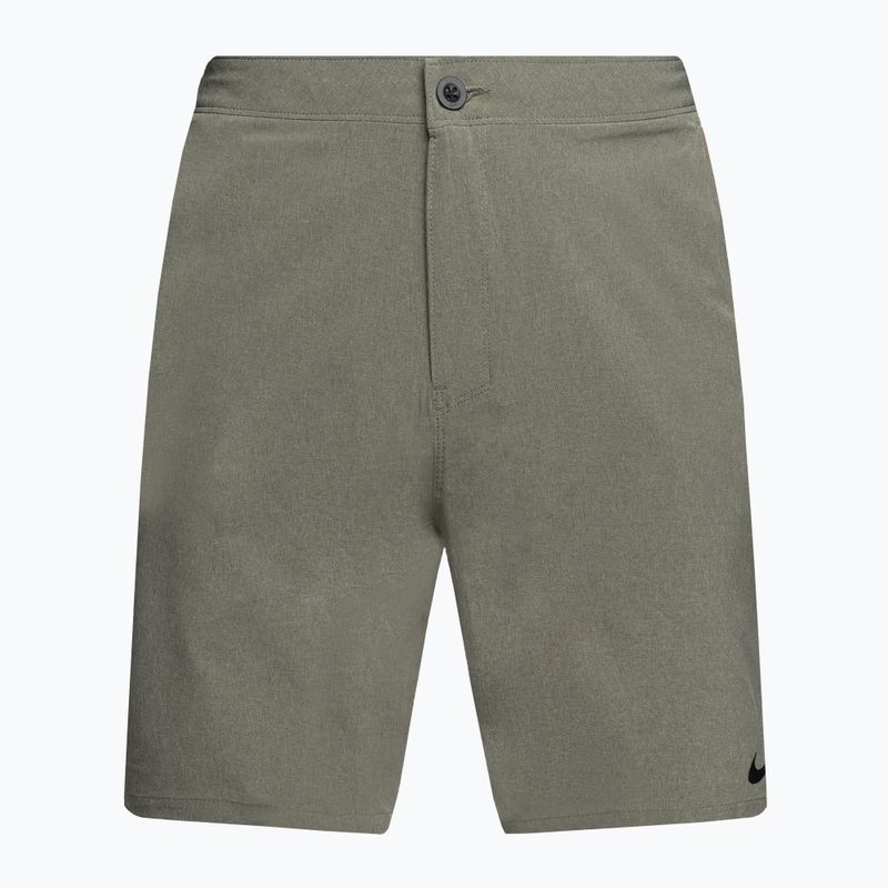 Pantaloni scurți de înot bărbați Nike Flow 9' Hybrid verde NESSC515