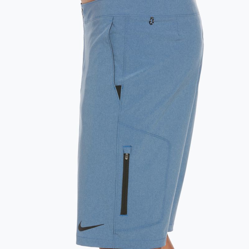 Pantaloni scurți de înot bărbați Nike Flow 9' Hybrid albastru NESSC515 8