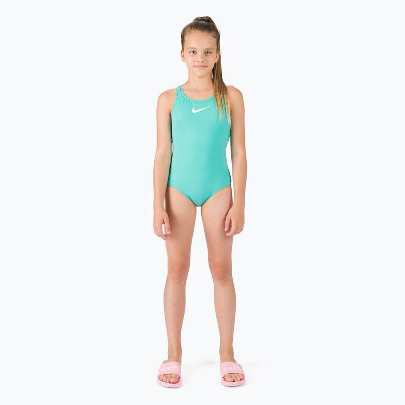 Costum de baie o piesă pentru copii Nike Essential Racerback verde NESSB711-339 2