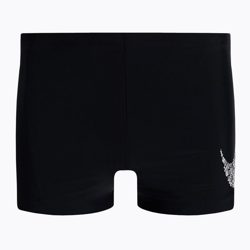 Costume de baie cu picior pătrat Nike Jdi Swoosh Square Leg pentru bărbați, negru NESSC581