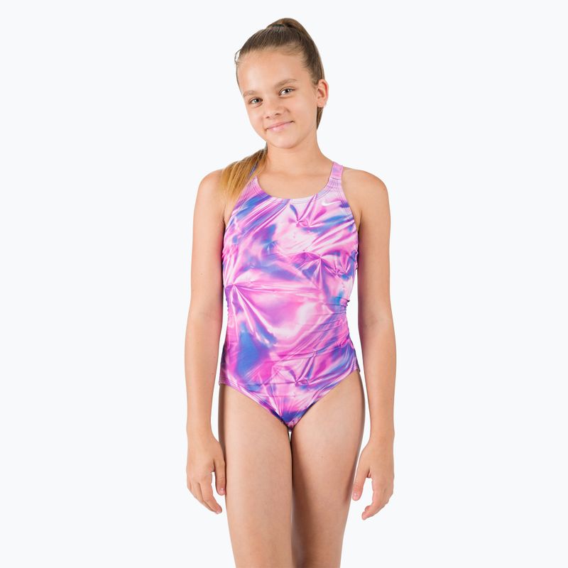 Costum de baie întreg pentru copii Nike Multiple Print Fastback Culoare NESSC755-989 4