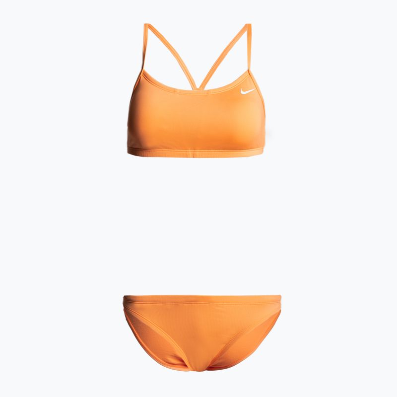 Costum de baie din două piese pentru femei Nike Essential Racerback Bikini roz NESSA211