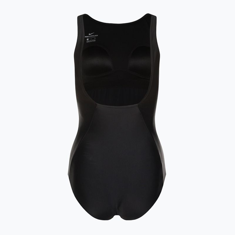 Costum de baie dintr-o singură piesă pentru femei Nike Hydralock Sculpt U-Back negru NESSC200-001 2
