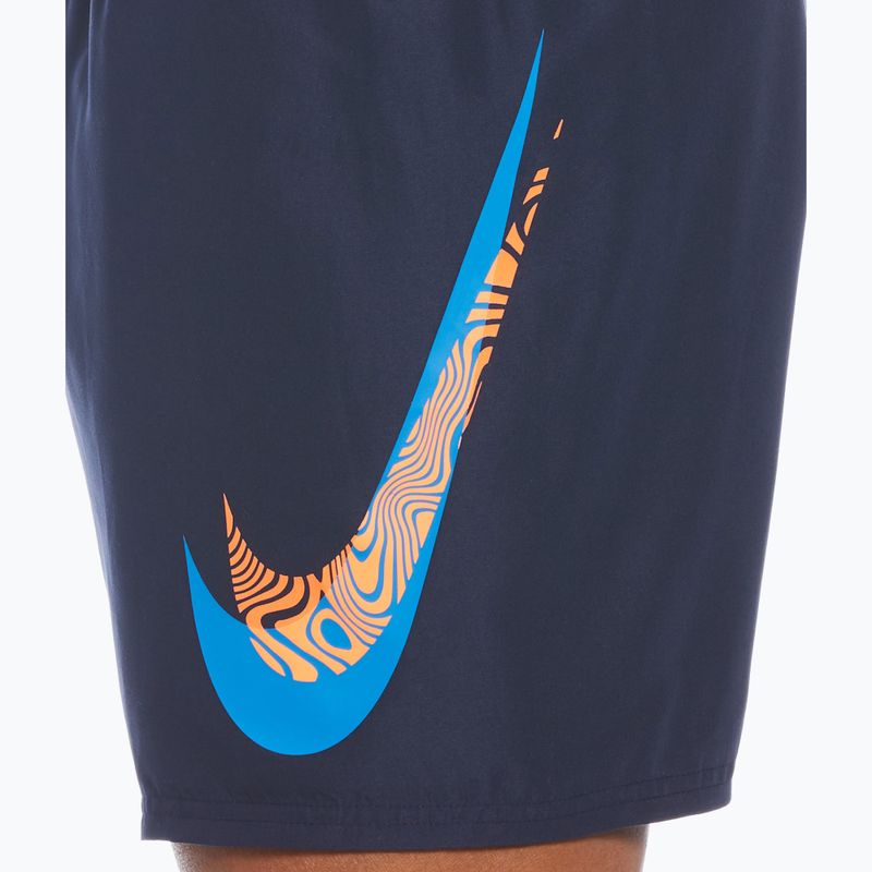 Bărbați Nike Liquify Swoosh 5" Volley pantaloni scurți de baie albastru marin NESSC611-440 3