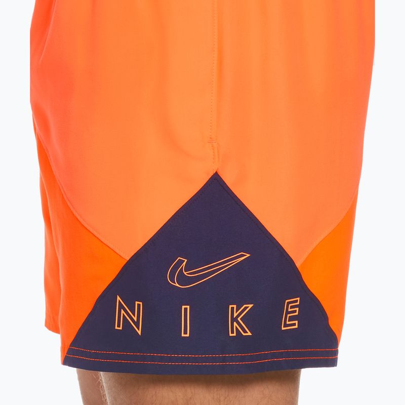 Pantaloni scurți de baie bărbați Nike Logo 5" Volley albastru NESSC470-440 4