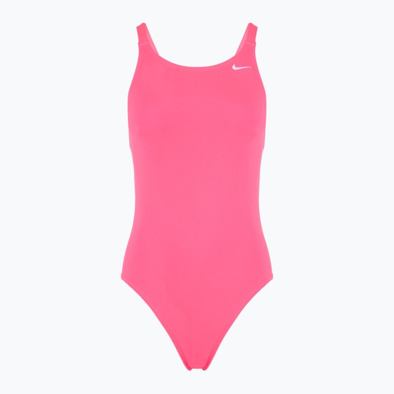 Costum de baie dintr-o piesă pentru femei Nike Hydrastrong Solid Fastback hyper pink