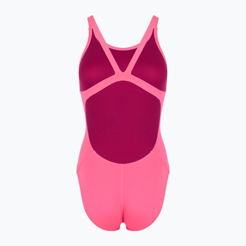 Costum de baie dintr-o piesă pentru femei Nike Hydrastrong Solid Fastback hyper pink 2