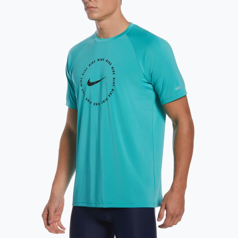 Tricou de antrenament pentru bărbați Nike Ring Logo turcoaz NESSC666-339 8