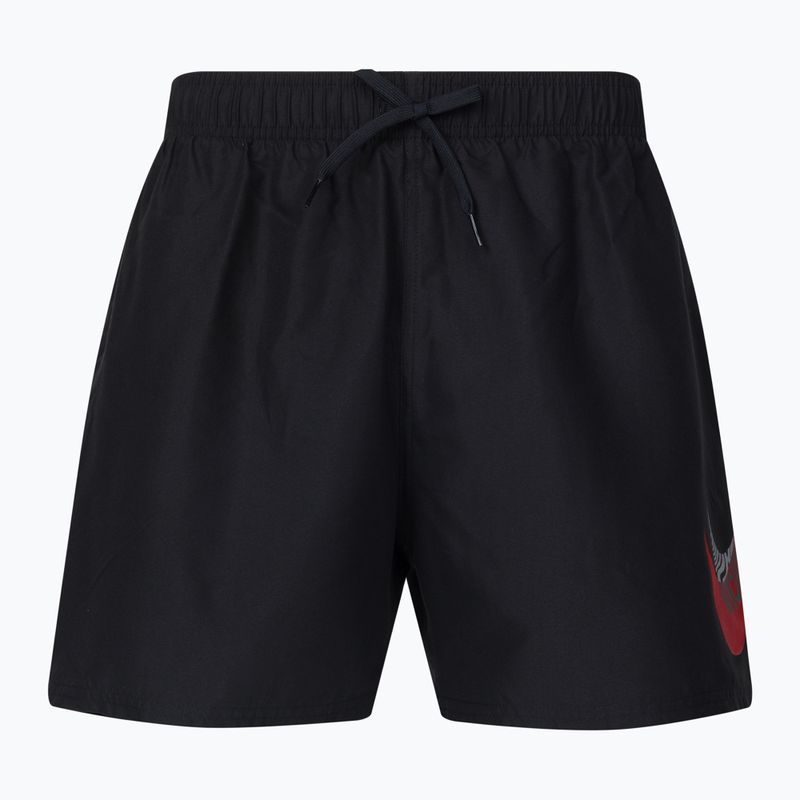 Pantaloni scurți de baie Nike Liquify Swoosh 5" Volley pentru bărbați, negru NESSC61111-001