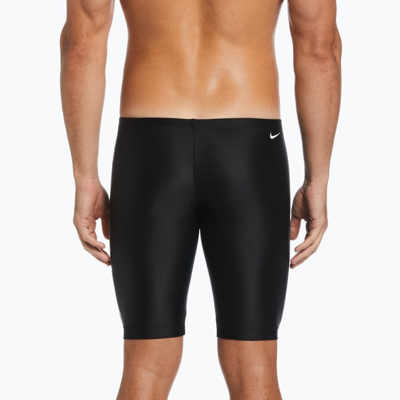 Bărbați Nike Multi Logo Swim Jammer Jet Black NESSC588 6