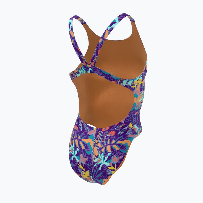 Costum de baie dintr-o singură piesă pentru femei Nike Multiple Print Fastback violet NESSC050-593 5