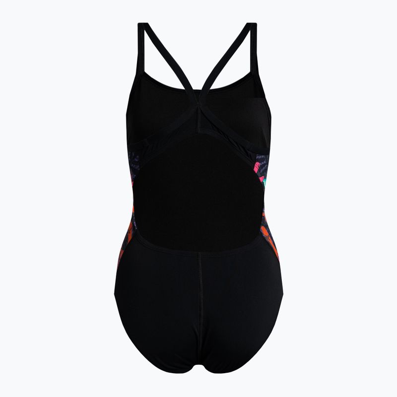 Costum de baie pentru femei, o singură piesă Nike Multiple Print Racerback Splice One negru NESSC051-001 2