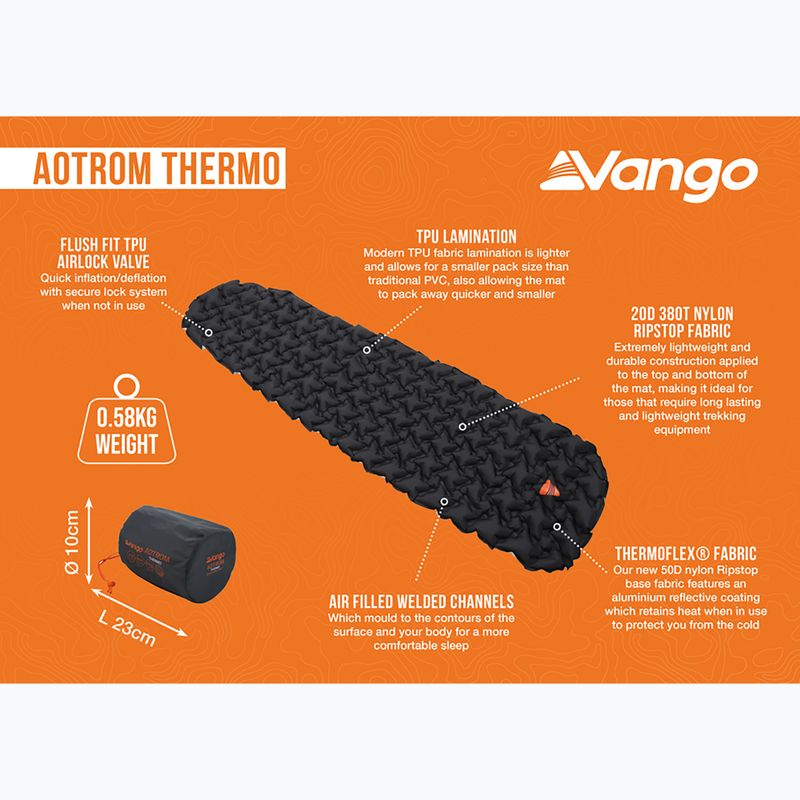 Covoraș gonflabil Vango Aotrom Thermo anthracite 10