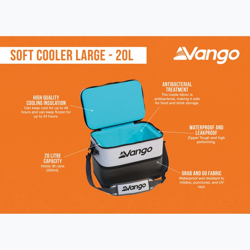 Geantă termică Vango Soft Cooler Large 20 l cool grey 7