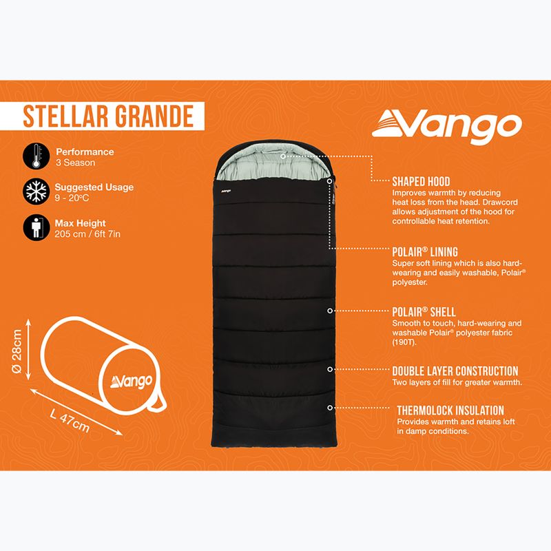 Sac de dormit Vango Stellar Grande black 9