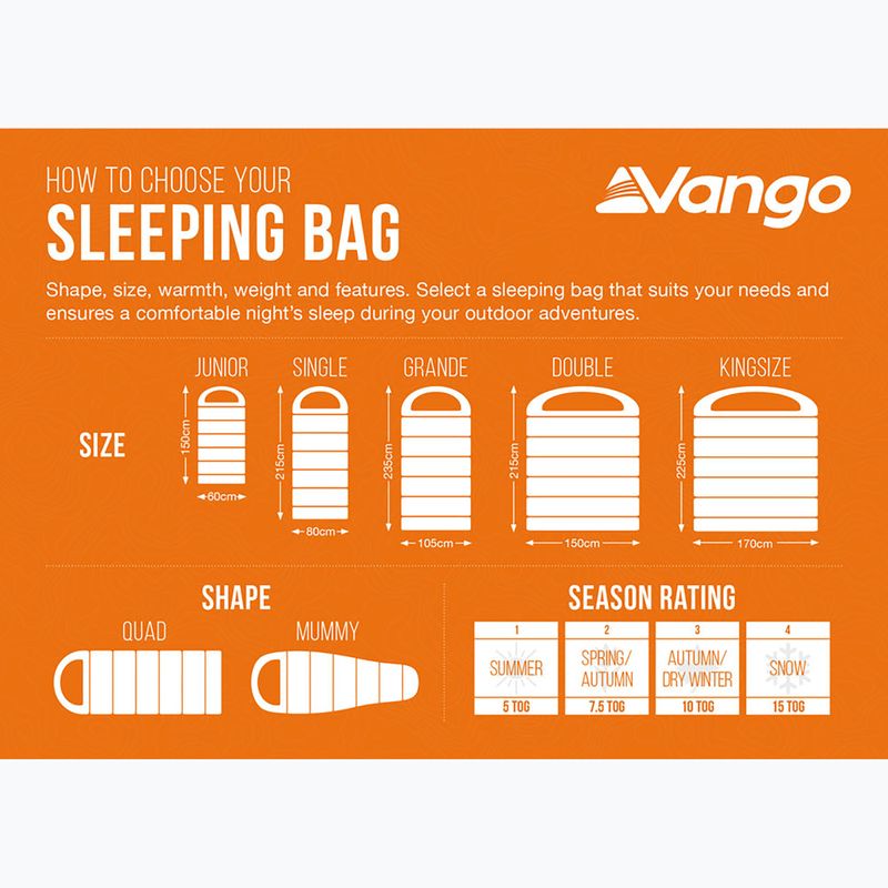 Sac de dormit pentru copii Vango Stellar Junior atlantic blue 11