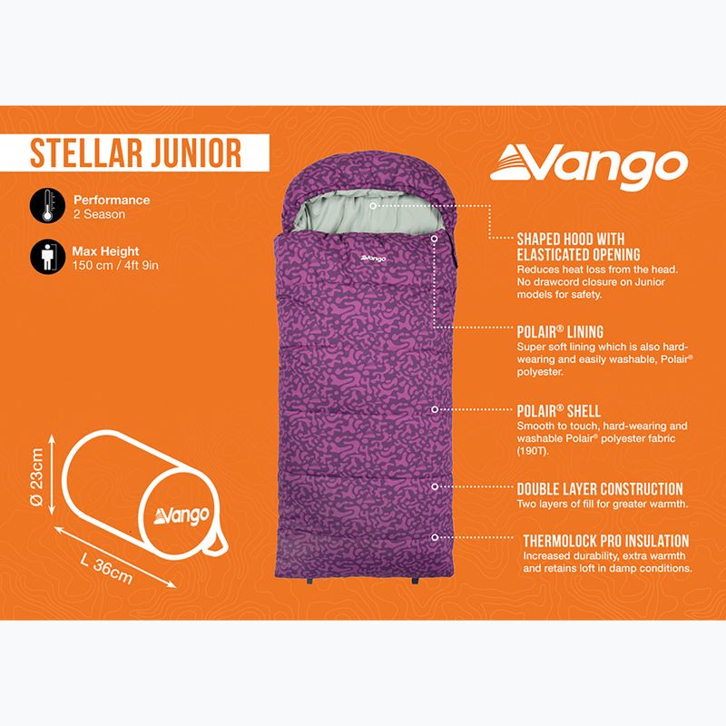 Sac de dormit pentru copii  Vango Stellar Junior byzantium 10