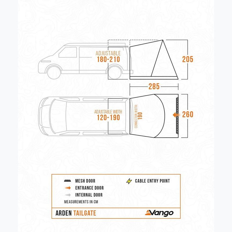 Vestibul pentru mașină Vango Arden Tailgate smoke 2