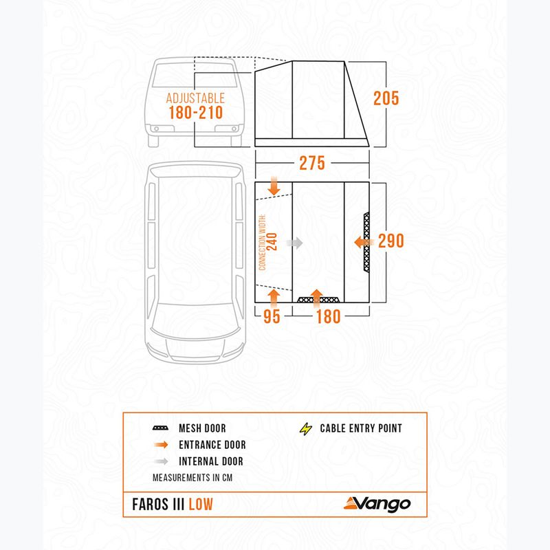 Vestibul pentru camper Vango Faros II Low smoke 10