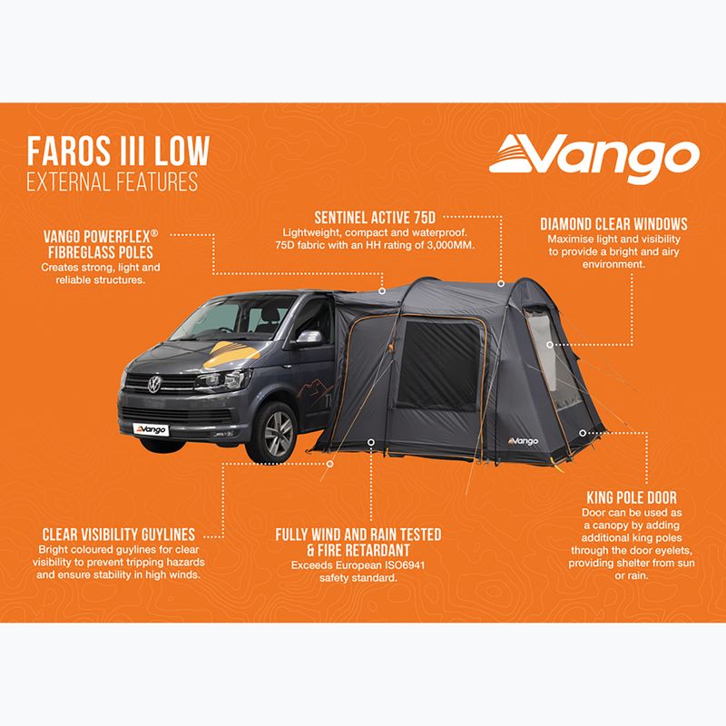 Vestibul pentru camper Vango Faros II Low smoke 11