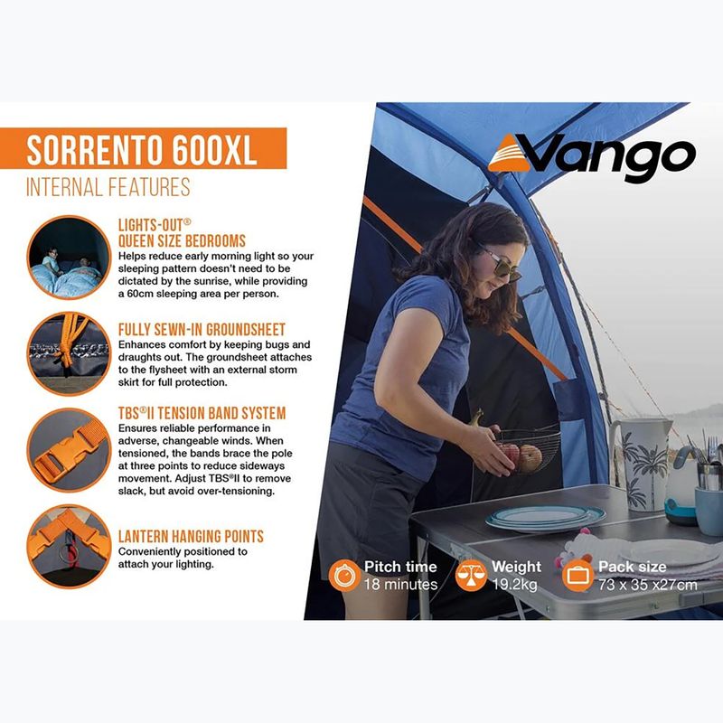 Cort de camping 6-persoane Vango Sorento 600XL twilight blue 13