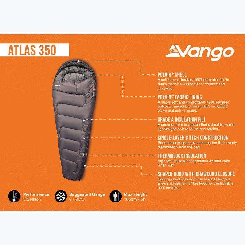 Sac de dormit Vango Atlas 350 excalibur 5