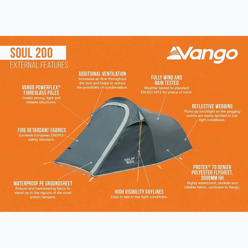 Cort de trekking 2-persoane Vango Soul 200 peridot green 3