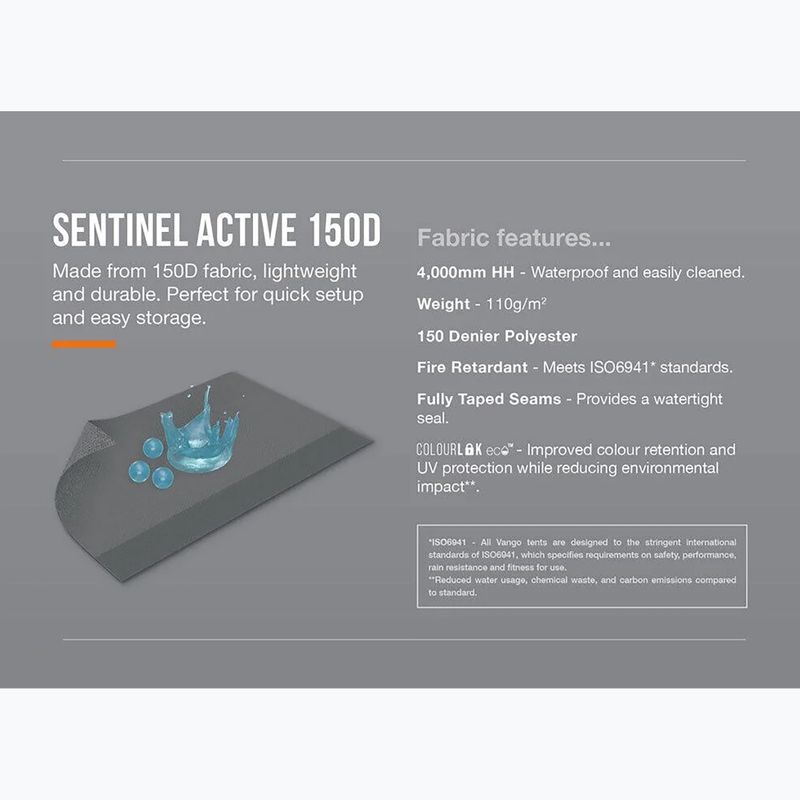 Vestibul pentru mașină Vango AirHub II Low cloud grey 13