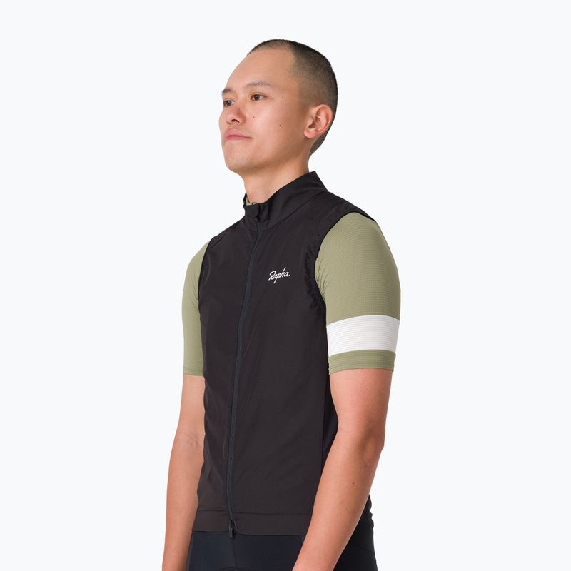 Vestă de ciclism pentru bărbați Rapha Core Gilet black/white 2