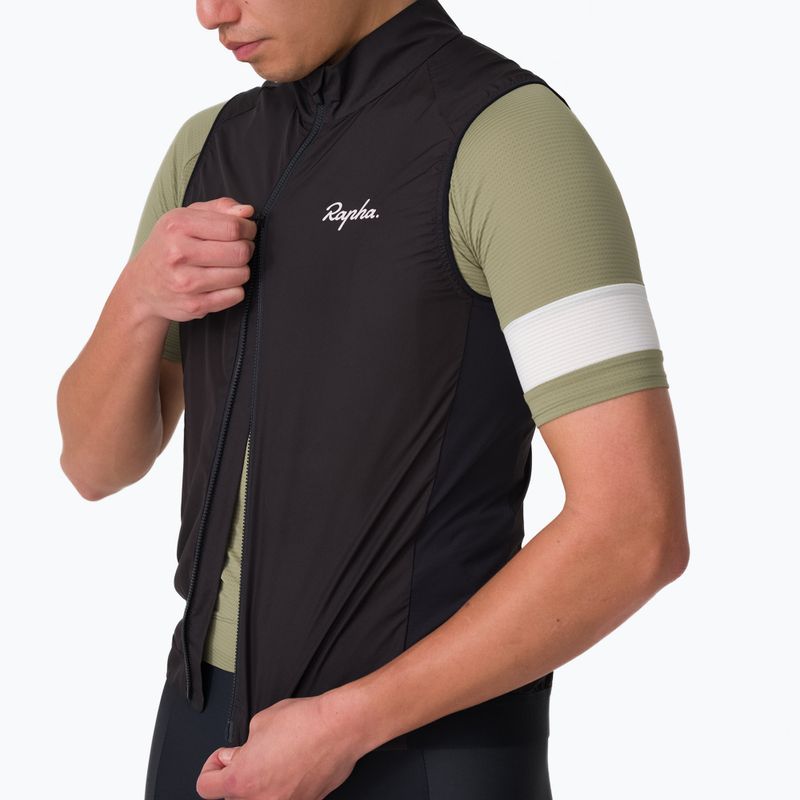 Vestă de ciclism pentru bărbați Rapha Core Gilet black/white 3