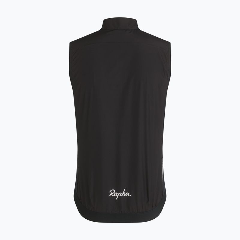 Vestă de ciclism pentru bărbați Rapha Core Gilet black/white 6