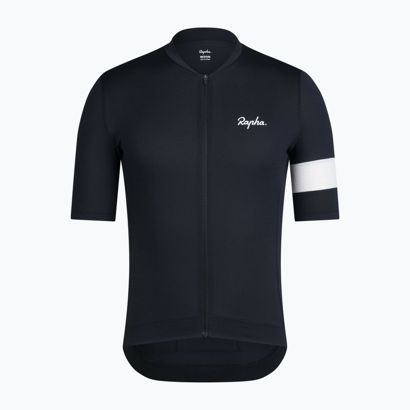 Tricou de ciclism pentru bărbați Rapha Core Lightweight Jersey black/white 5