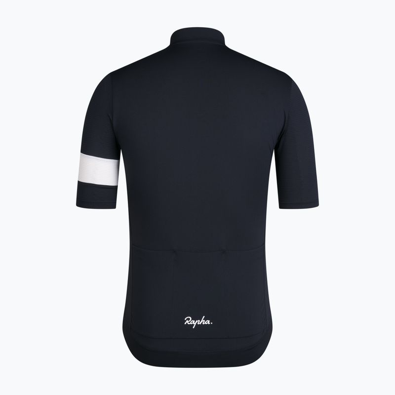 Tricou de ciclism pentru bărbați Rapha Core Lightweight Jersey black/white 6