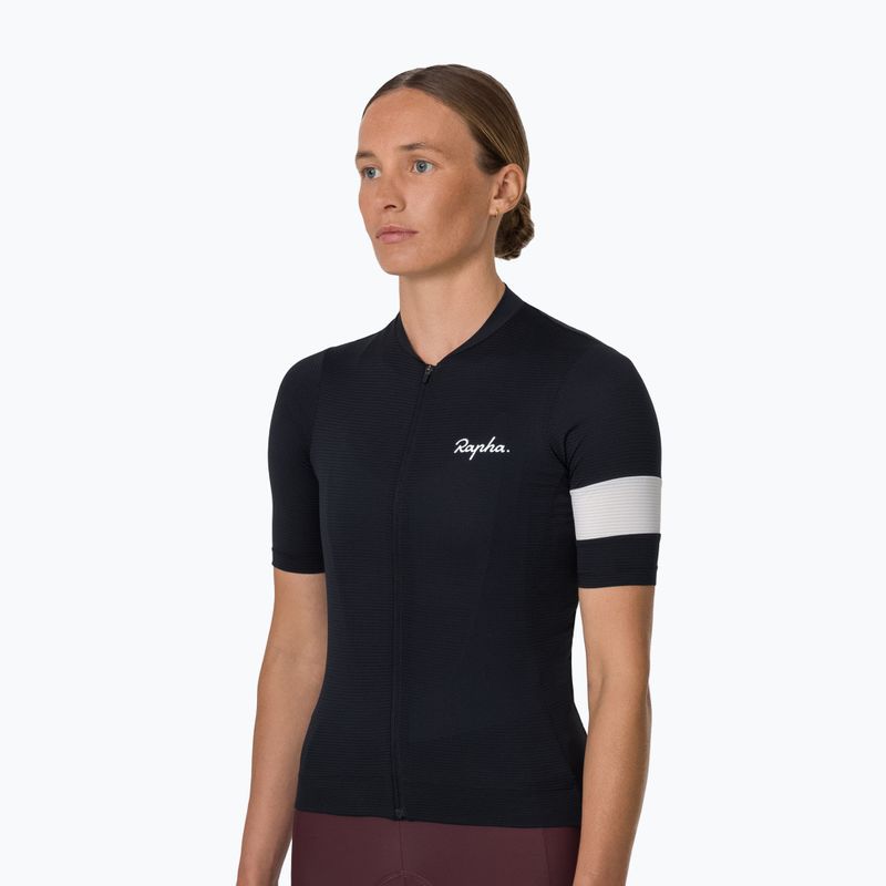 Tricou de ciclism pentru femei Rapha Core Lightweight Jersey black/white 2