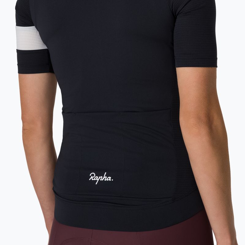 Tricou de ciclism pentru femei Rapha Core Lightweight Jersey black/white 3
