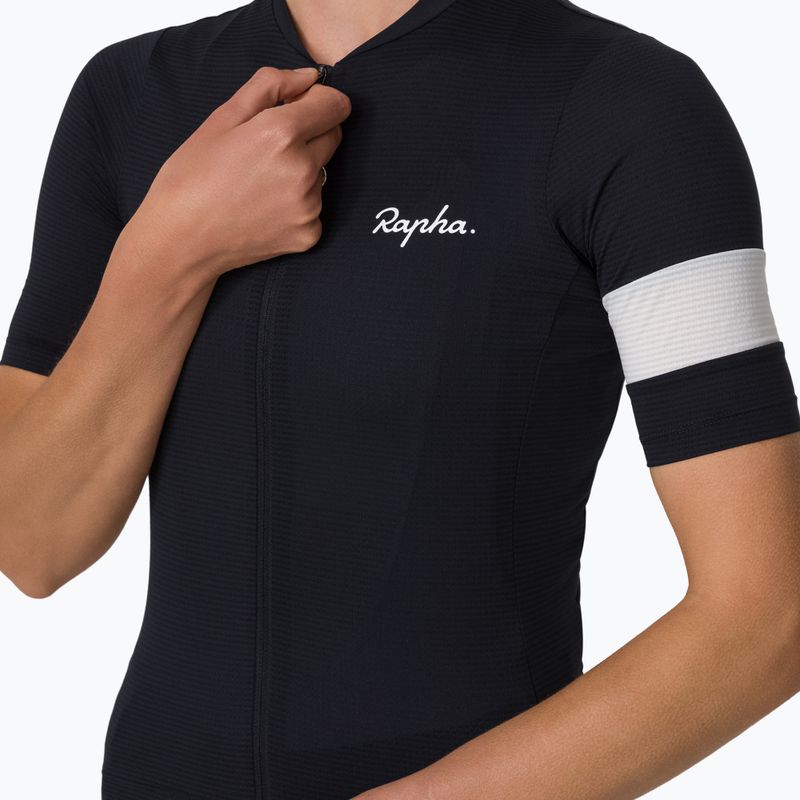Tricou de ciclism pentru femei Rapha Core Lightweight Jersey black/white 4