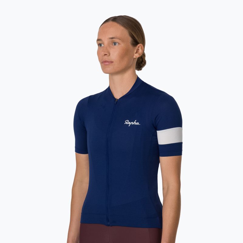 Tricou de ciclism pentru femei Rapha Core Lightweight Jersey navy/white 2