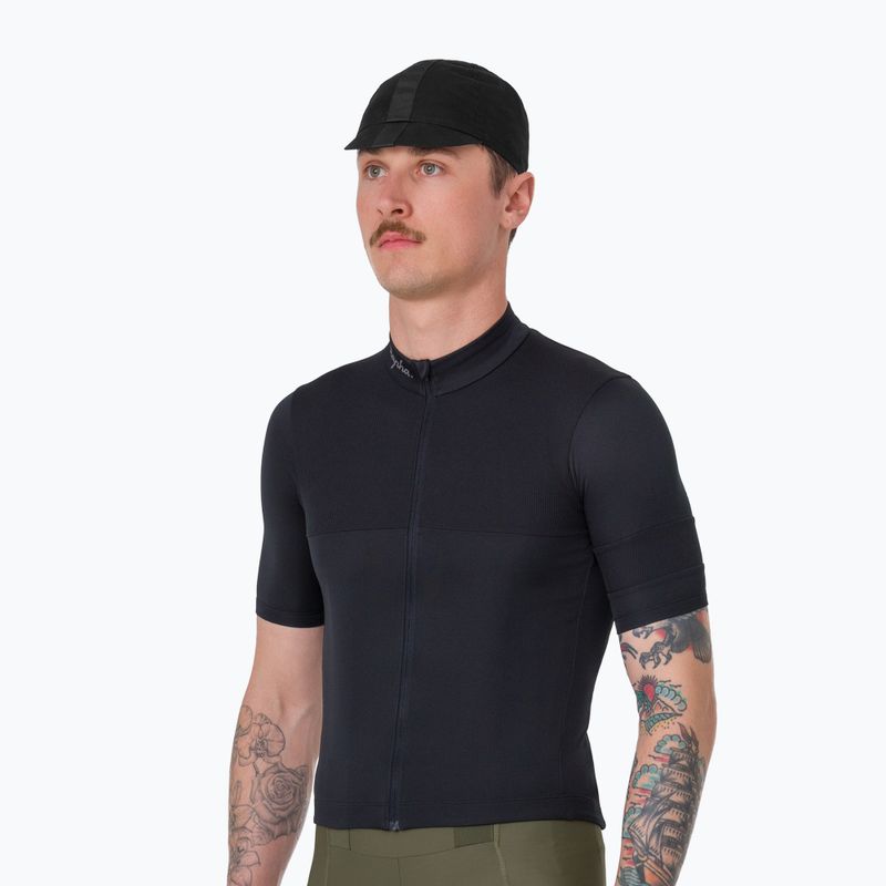 Tricou de ciclism pentru bărbați Rapha Brevet Element Jersey black/dark grey 2