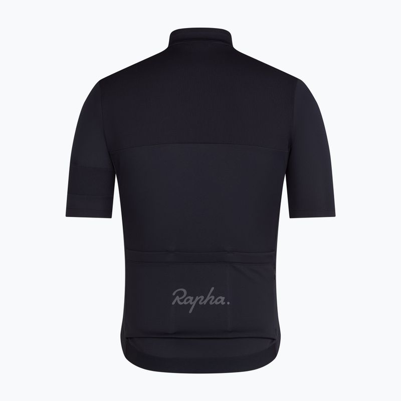 Tricou de ciclism pentru bărbați Rapha Brevet Element Jersey black/dark grey 6