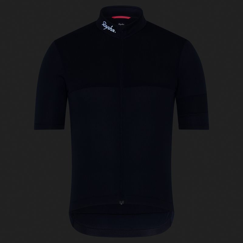 Tricou de ciclism pentru bărbați Rapha Brevet Element Jersey dark navy/white 7