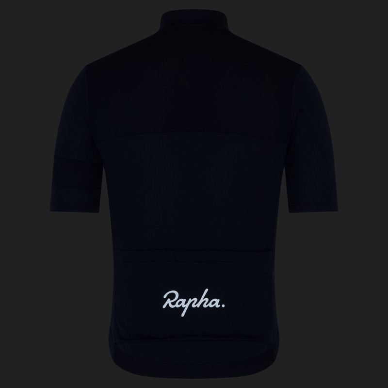 Tricou de ciclism pentru bărbați Rapha Brevet Element Jersey dark navy/white 8