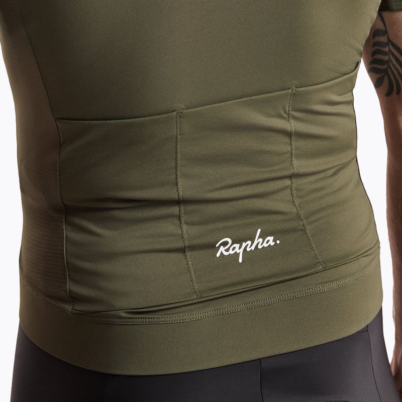 Tricou de ciclism pentru bărbați Rapha Core Lightweight Jersey dark green/white 4