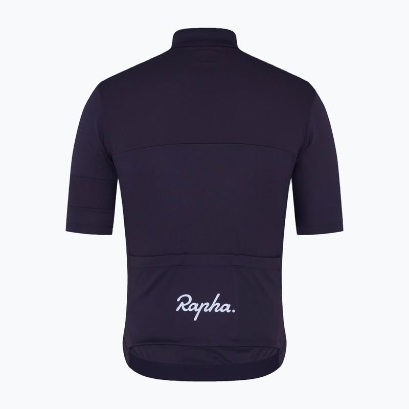 Tricou de ciclism pentru bărbați Rapha Brevet Element Jersey dusted lilac/black 2