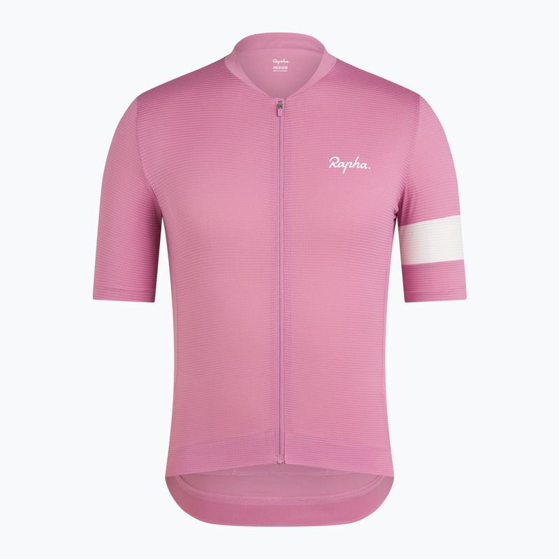 Tricou de ciclism pentru bărbați Rapha Core Lightweight Jersey dusty mauve/white 5