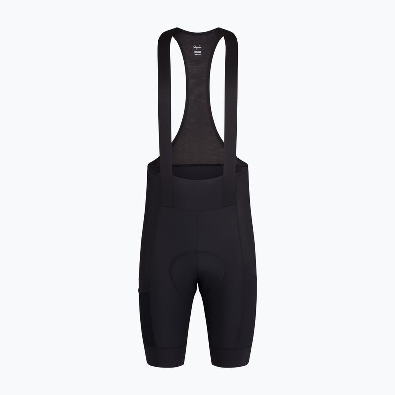 Pantaloni scurți de ciclism pentru bărbați Rapha Brevet Element Cargo Bib Shorts black/black