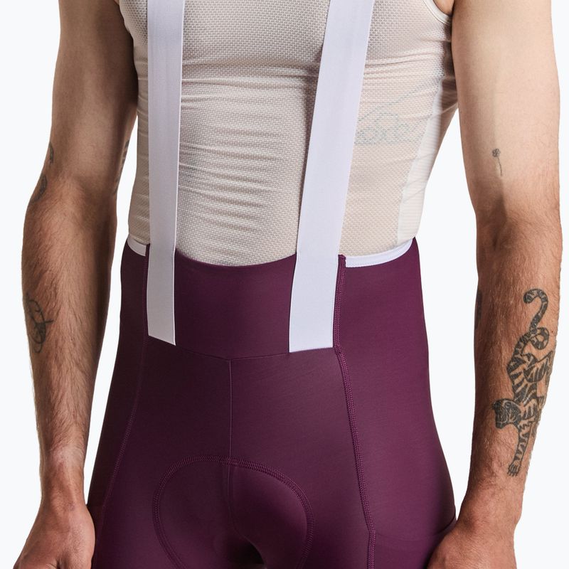 Pantaloni scurți de ciclism pentru bărbați Rapha Brevet Element Cargo Bib Shorts plum/white 3