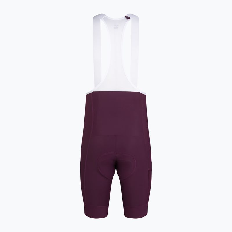 Pantaloni scurți de ciclism pentru bărbați Rapha Brevet Element Cargo Bib Shorts plum/white 6