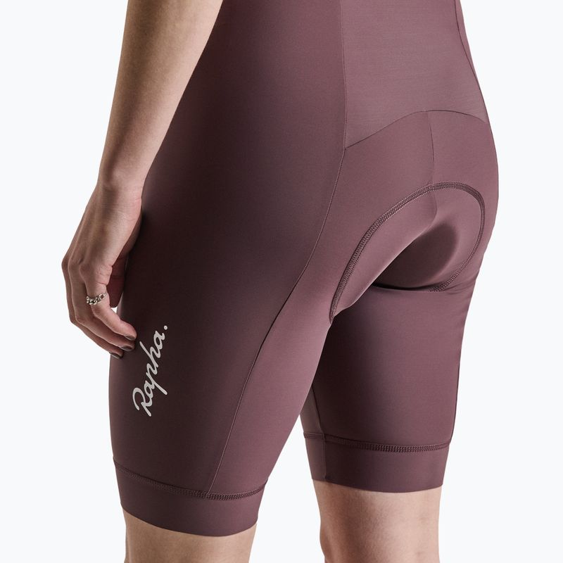 Pantaloni scurți de ciclism pentru femei Rapha Core Bib Shorts huckleberry/white 4