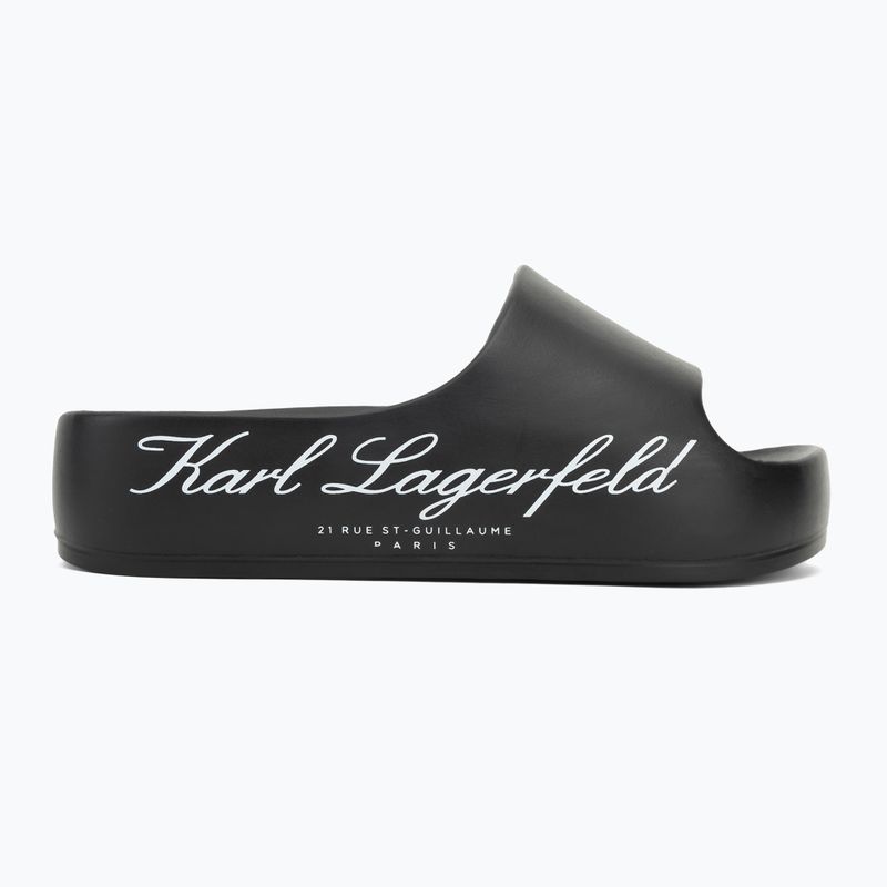 Papuci pentru femei KARL LAGERFELD Kobo II Hotel Logo black eco eva 2