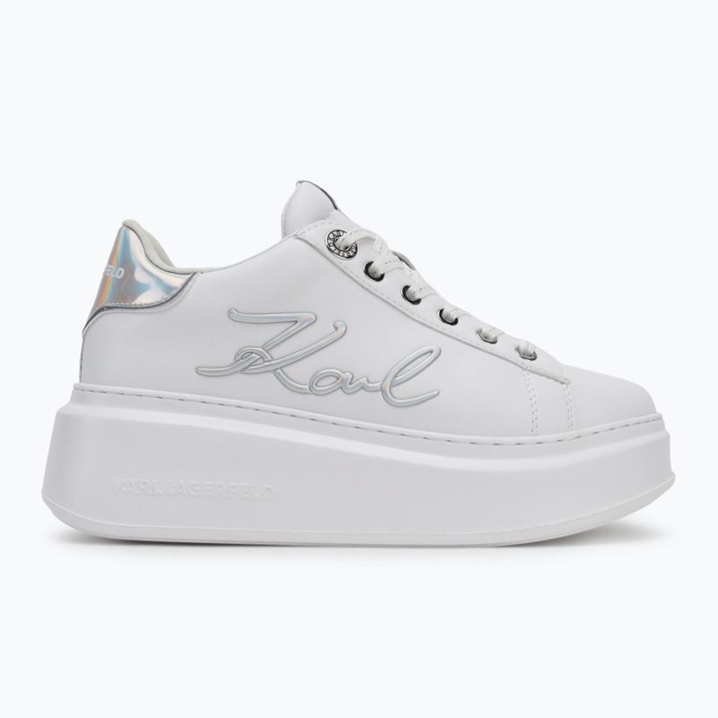 Încălțăminte pentru femei KARL LAGERFELD Anakapri Signia white leather w/silver 2